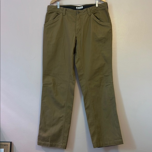 Columbia Men’s Titanium Cargo Pant Brown Khaki Sz 38 Outdoor Hiking Climbing - Picture 1 of 10